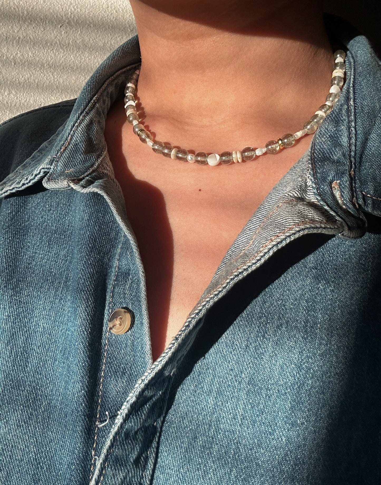 Choker Style Beaded Necklace