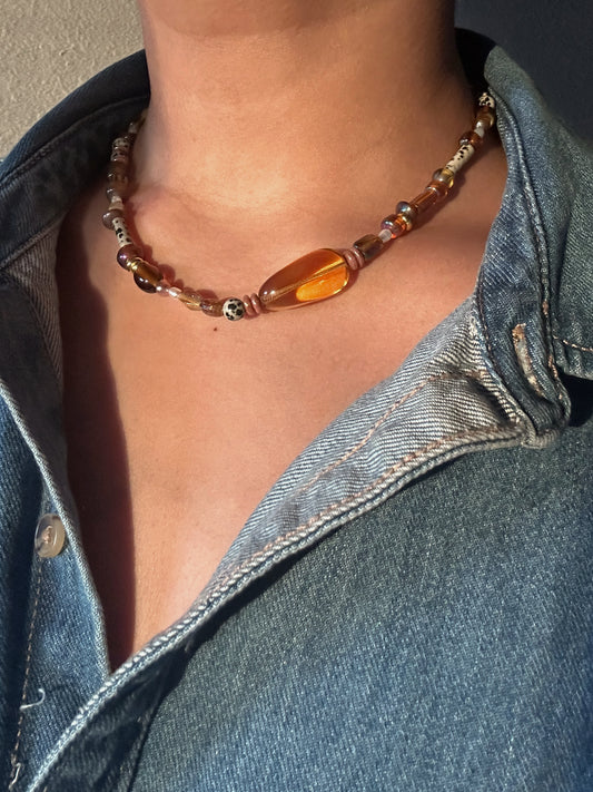 Choker Style Beaded Necklace