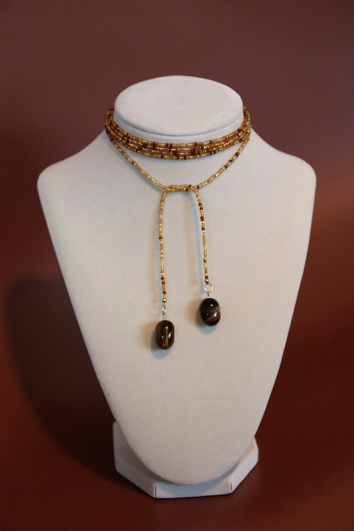 Beaded Lariat Necklace