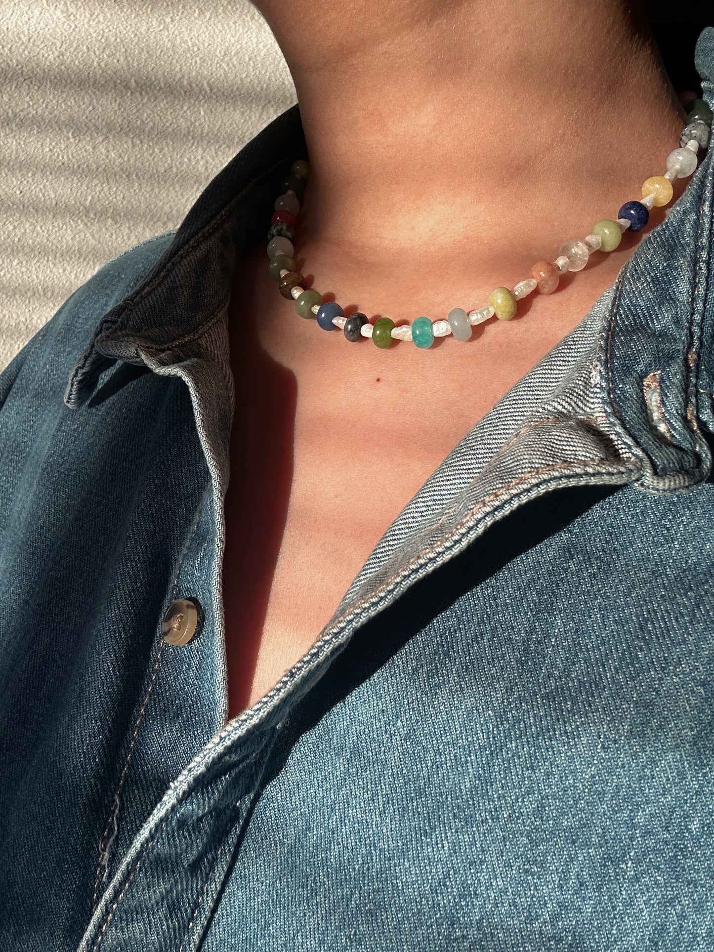 Choker Style Beaded Necklace