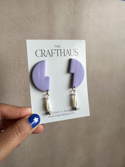 Semi Circle Bead Earrings