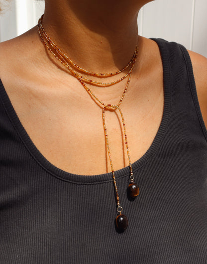 Beaded Lariat Necklace