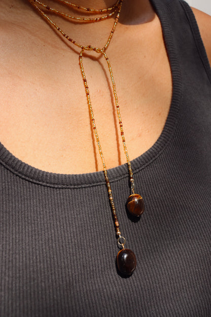 Beaded Lariat Necklace